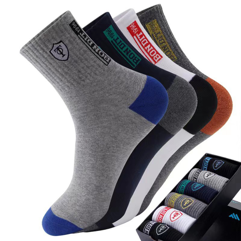 Cotton Crew Sock Pack - Męskie skarpety termiczne premium, miękkie, ciepłe,