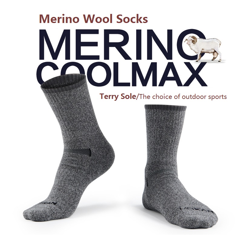 Wool Hiking Sock - MEIKAN mężczyźni skarpetki z wełny merynosowej
