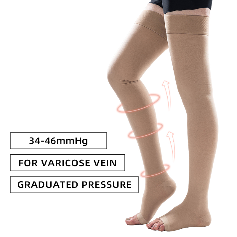 Compression Sock Medical - 1 para zakolanówki z wystającym palcem