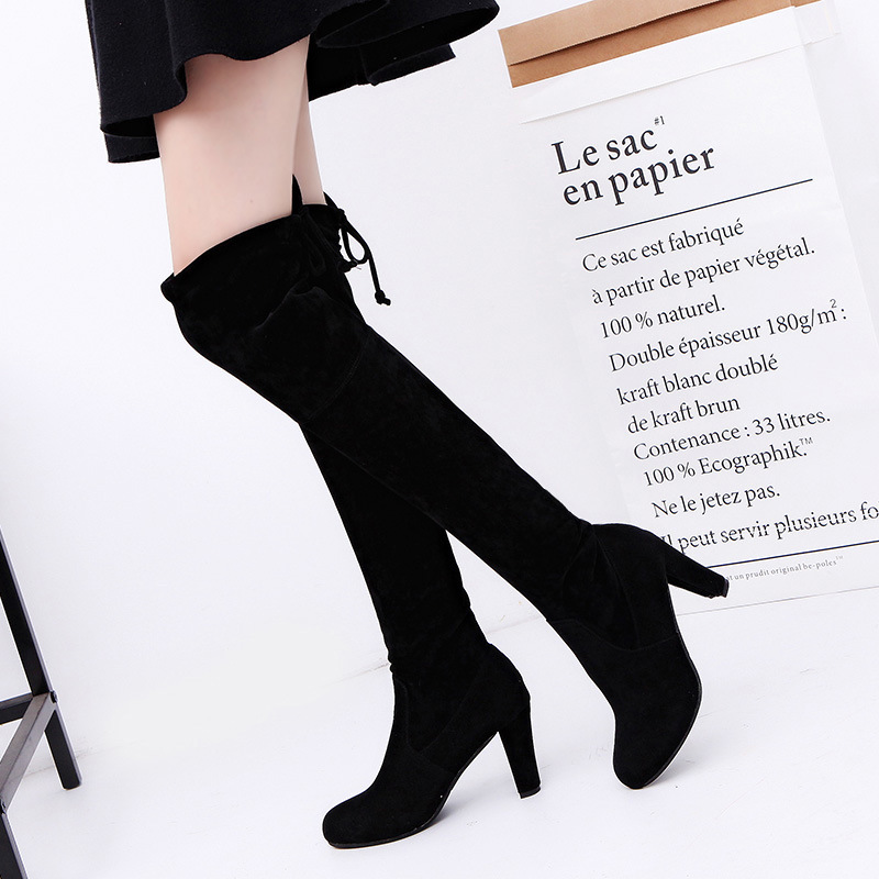 Knee High Sock Women - Damskie kozaki za kolano ze stretchem,