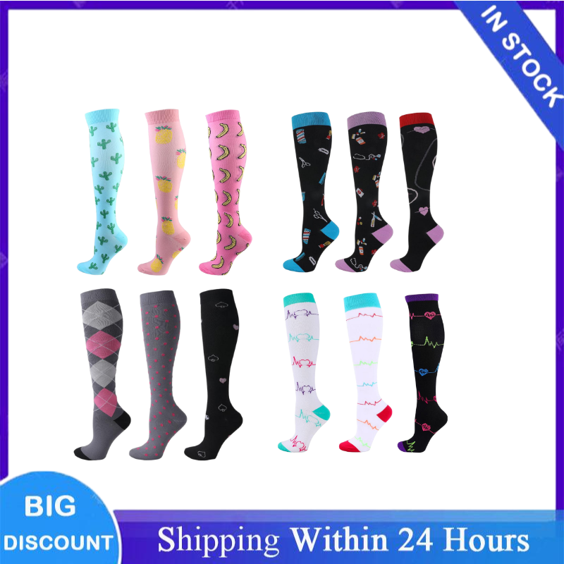 Cotton Crew Sock Pack - 3 Pary/Opakowania Różne Style Damskie Męskie
