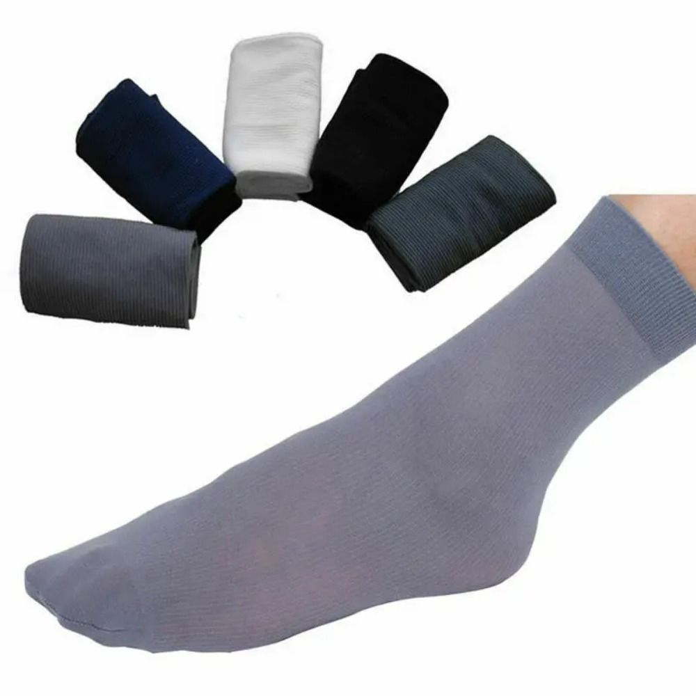 Silk Sock Bamboo - 10 par męskich skarpetek lodowego jedwabiu