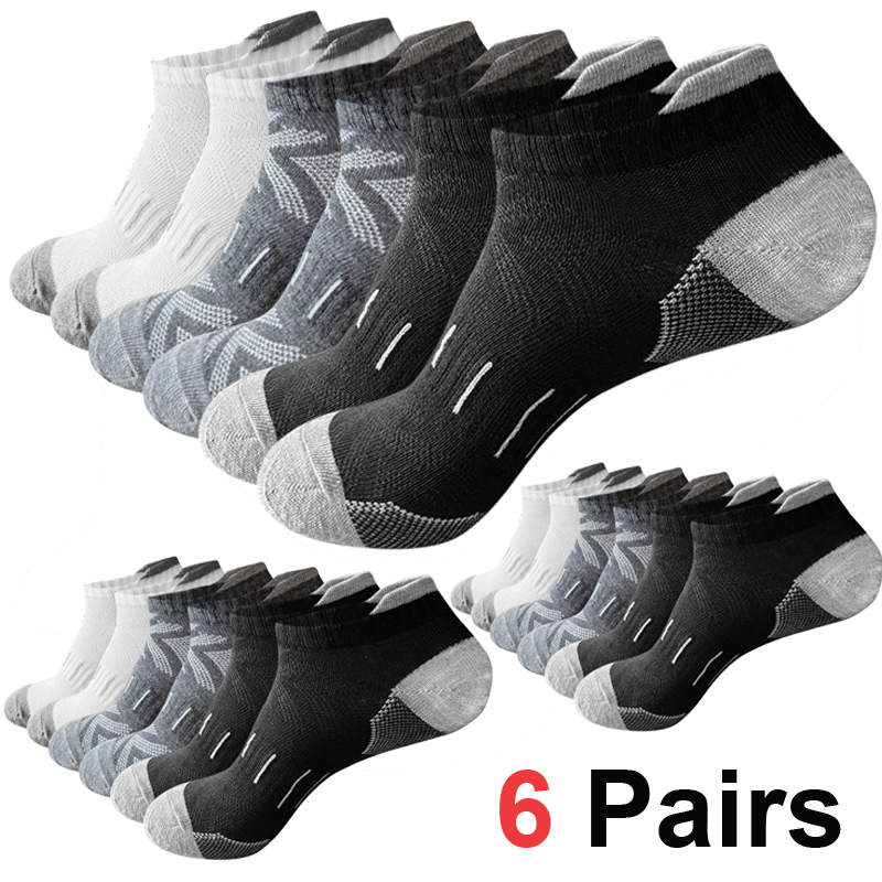 Athletic Sock Cushion - 6 Par Męskich Skarpetek do Kostki