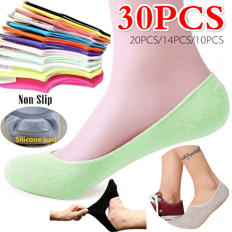 Invisibility Sock Loafer - 5 par 10 sztuk skarpetki damskie
