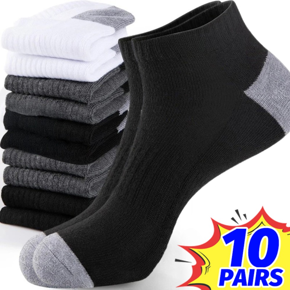 Ankle Sock Low Cut - 1-10 Par Oddychających Męskich Skarpetek Letnich