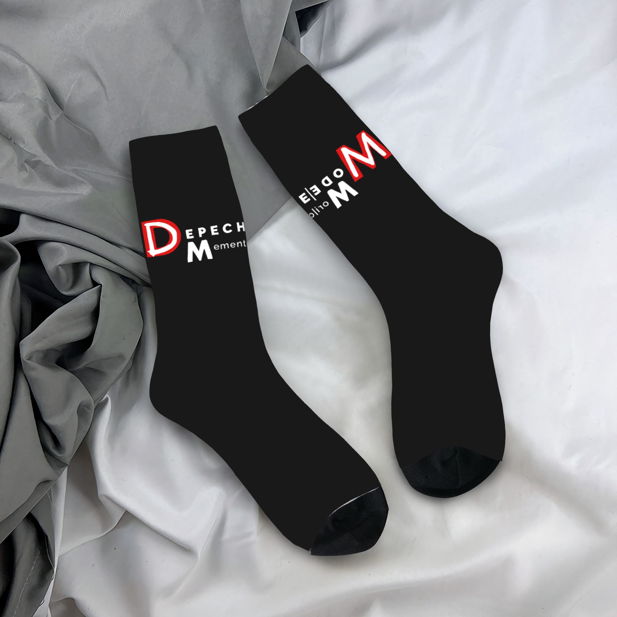 Dress Sock Men - Personalizowane Elektroniczne Skarpetki Rockowe Depeche Cool