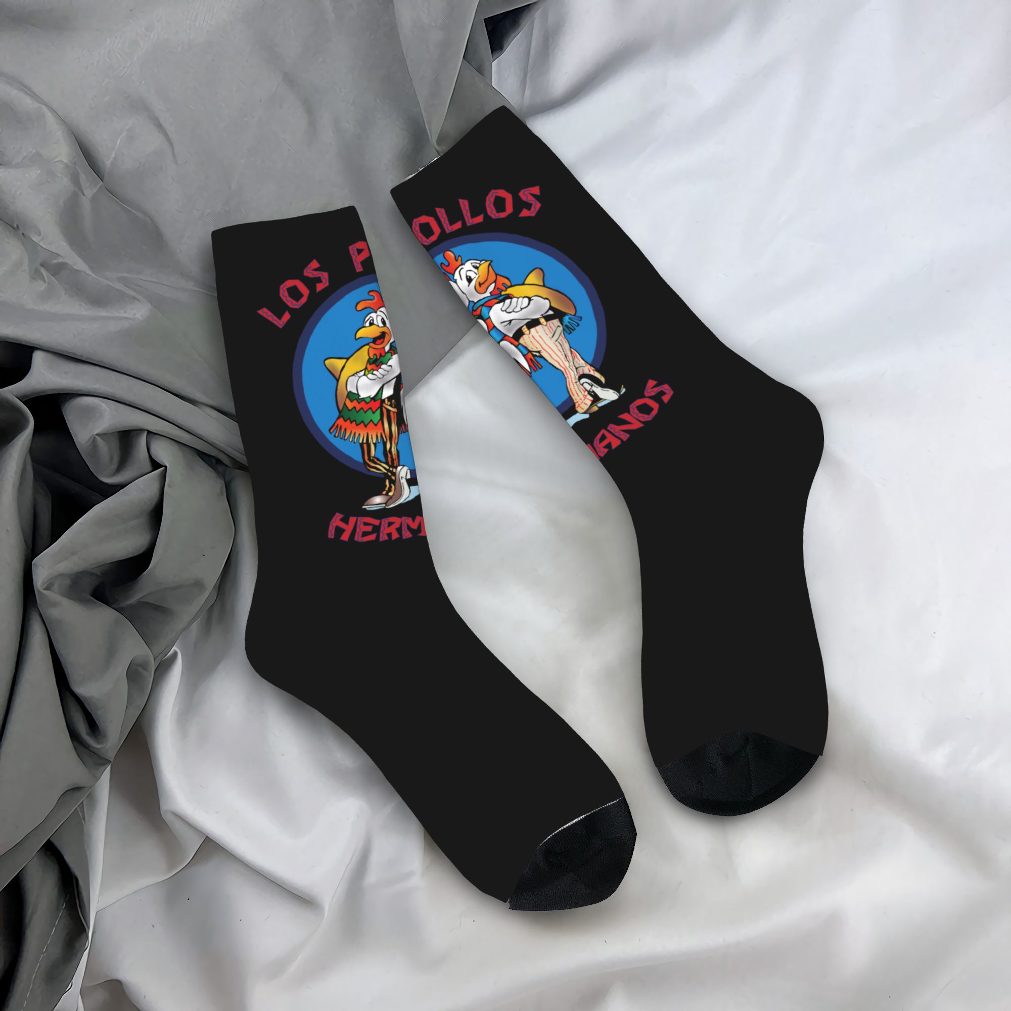 Dress Sock Men - Zabawne skarpetki Los Pollos Hermanos dla