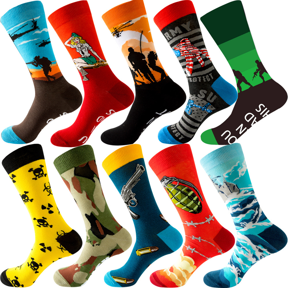 Cotton Crew Sock Pack - 【10 Par】Zestaw Skarpet Męskich Damskich Dla