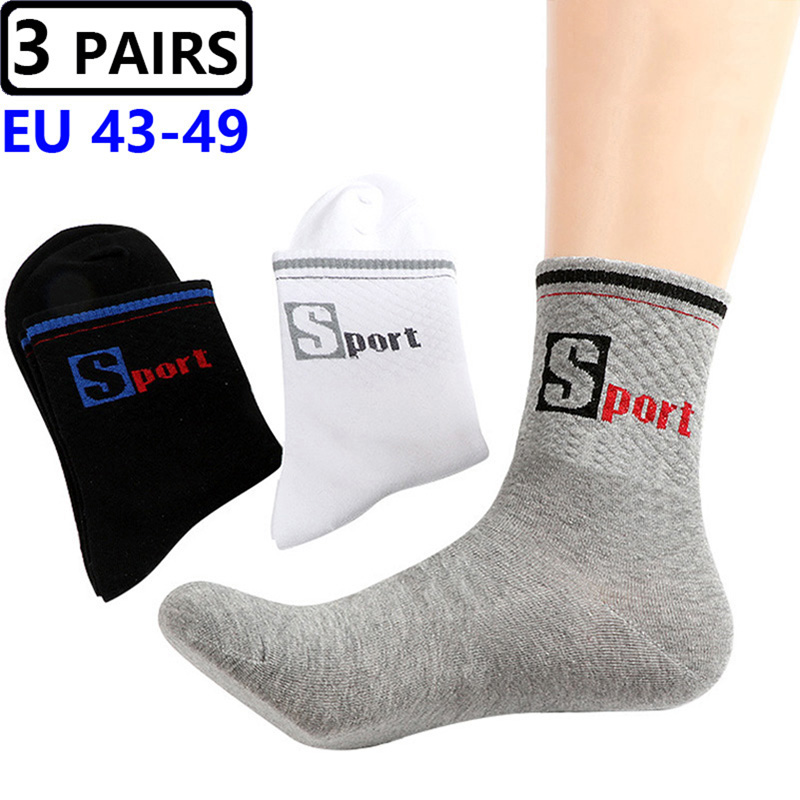 3 Pary/Opakowanie Duże Skarpet – Cotton Crew Sock Pack recenzja i cena