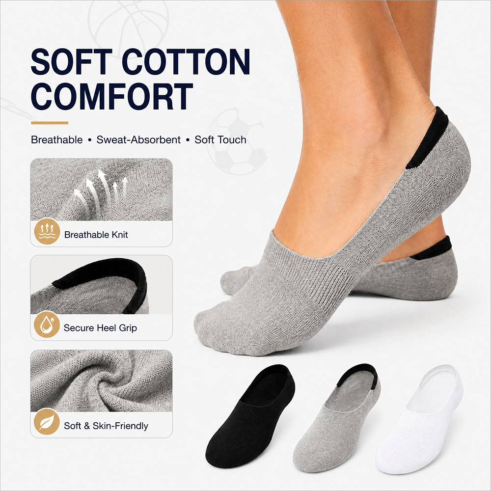 6 Par Unisex Bawełnianych Nisk – Invisibility Sock Loafer recenzja i cena