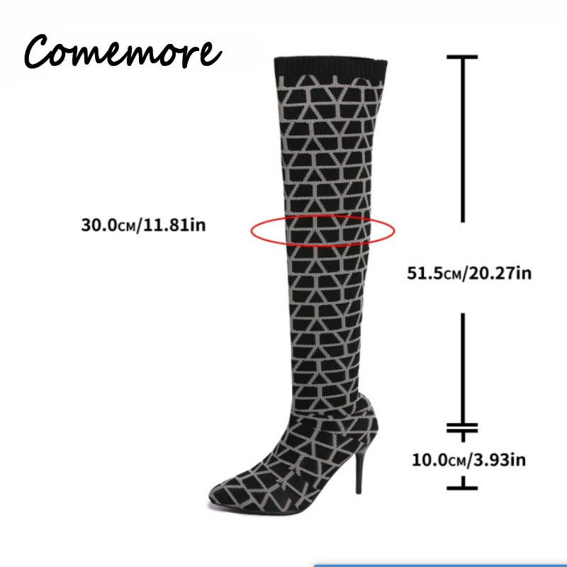 Damskie dzianinowe kozaki za k – Knee High Sock Women recenzja i cena