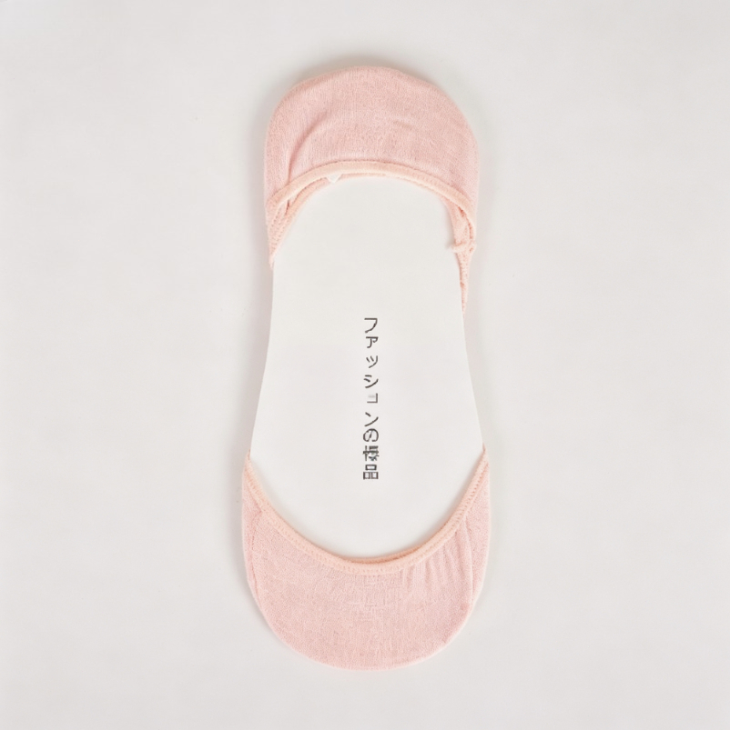 Jasnoróżowe bawełniane skarpet – Invisibility Sock Loafer recenzja i cena