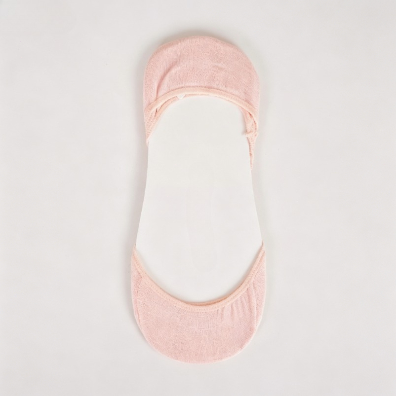 Jasnoróżowe bawełniane skarpet – Invisibility Sock Loafer recenzja i cena