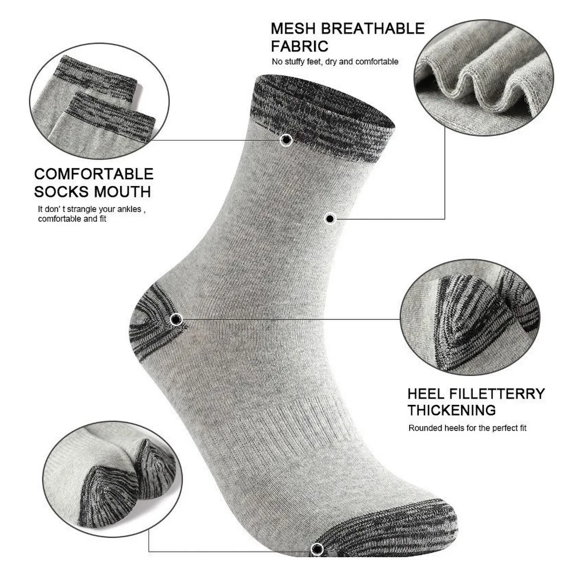 1/5 Par Męskich Skarpet Sporto – Athletic Sock Cushion recenzja i cena