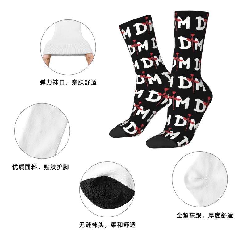 Męskie skarpety Depeche Mode,  – Dress Sock Men recenzja i cena