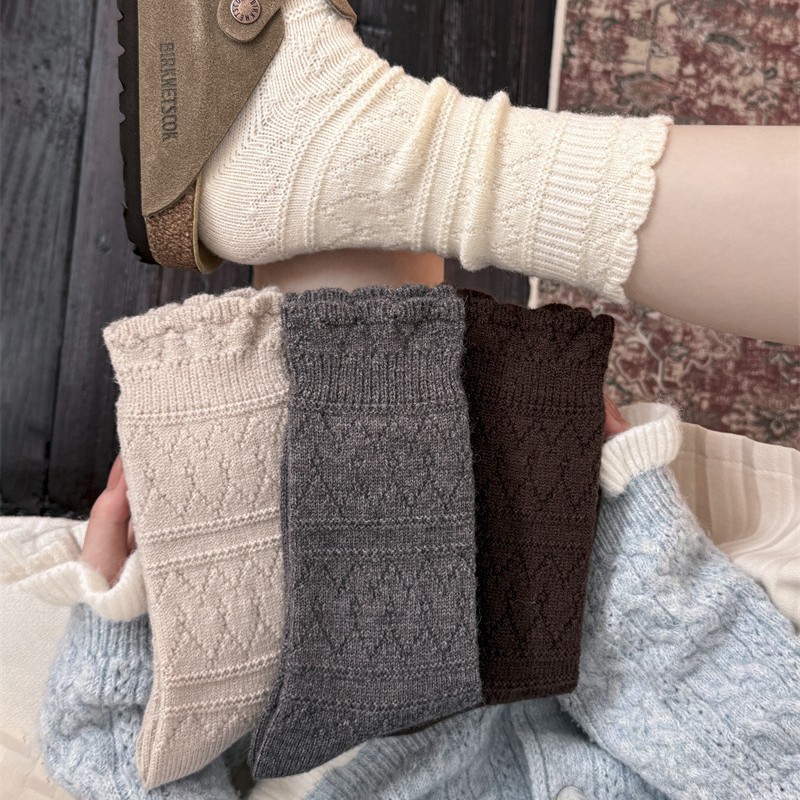 1 Para Mlecznobiałych Skarpet  – Boot Sock Slouchy recenzja i cena