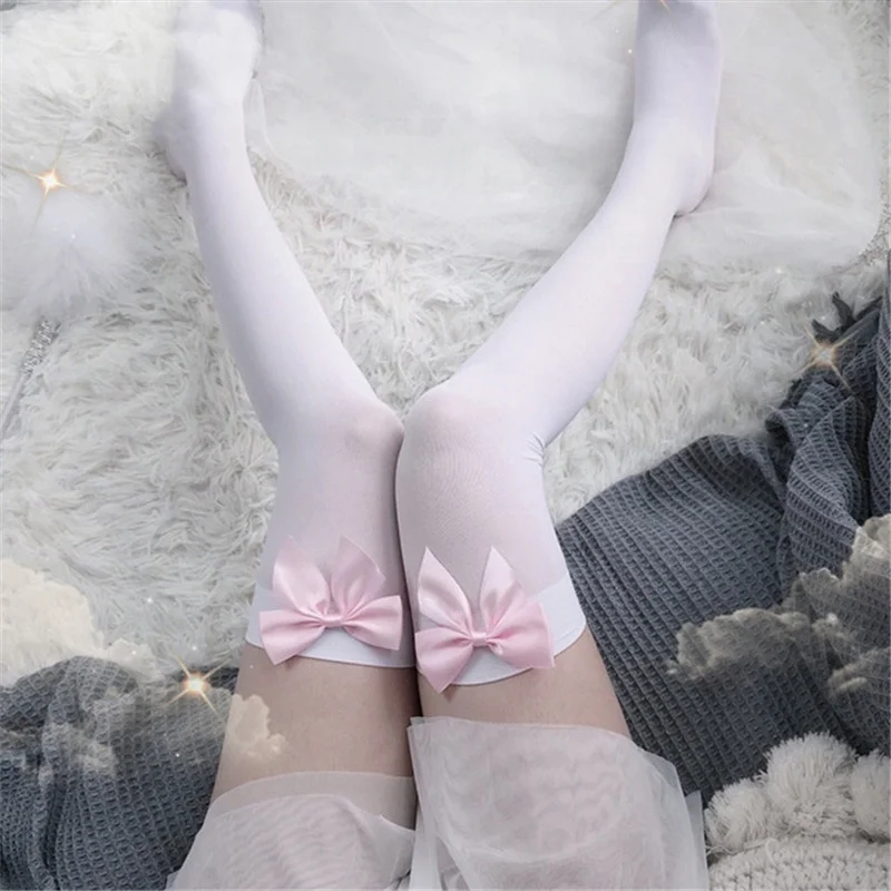 Seksowne damskie pończochy Róż – Thigh High Sock Stay Up recenzja i cena