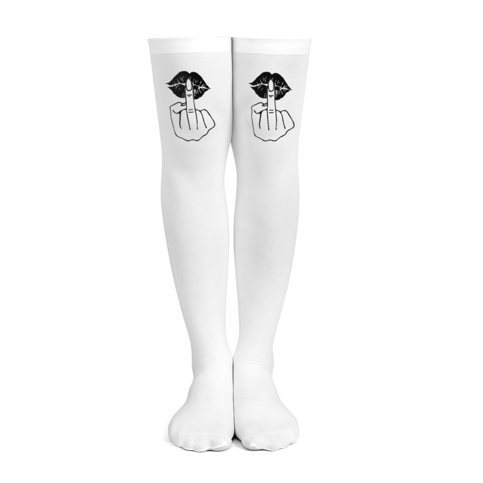 Damskie białe podkolanówki z m – Knee High Sock Women recenzja i cena