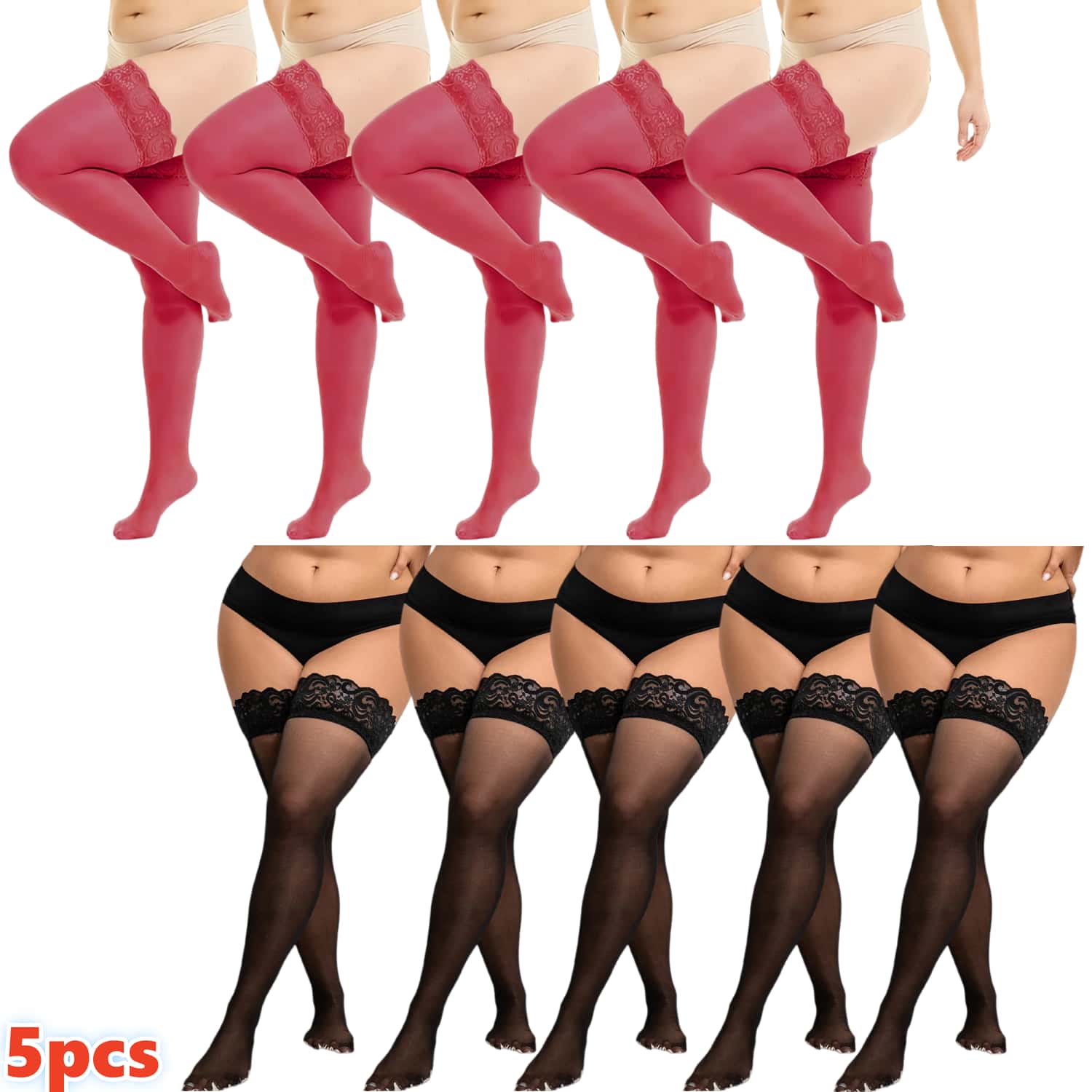 Damskie pończochy koronkowe za – Thigh High Sock Stay Up recenzja i cena