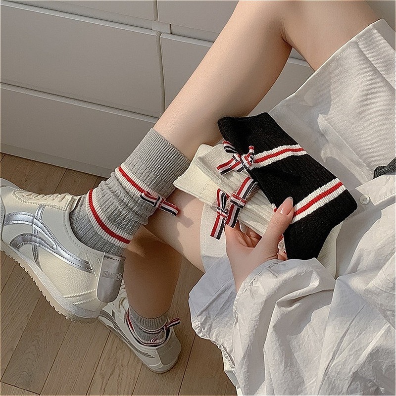 Damskie skarpetki w paski z ba – Cotton Crew Sock Pack recenzja i cena