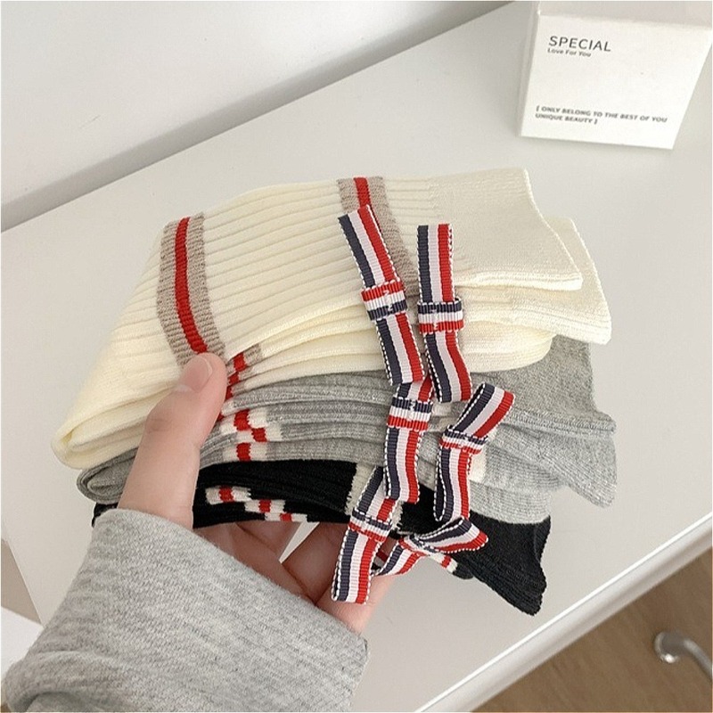 Damskie skarpetki w paski z ba – Cotton Crew Sock Pack recenzja i cena