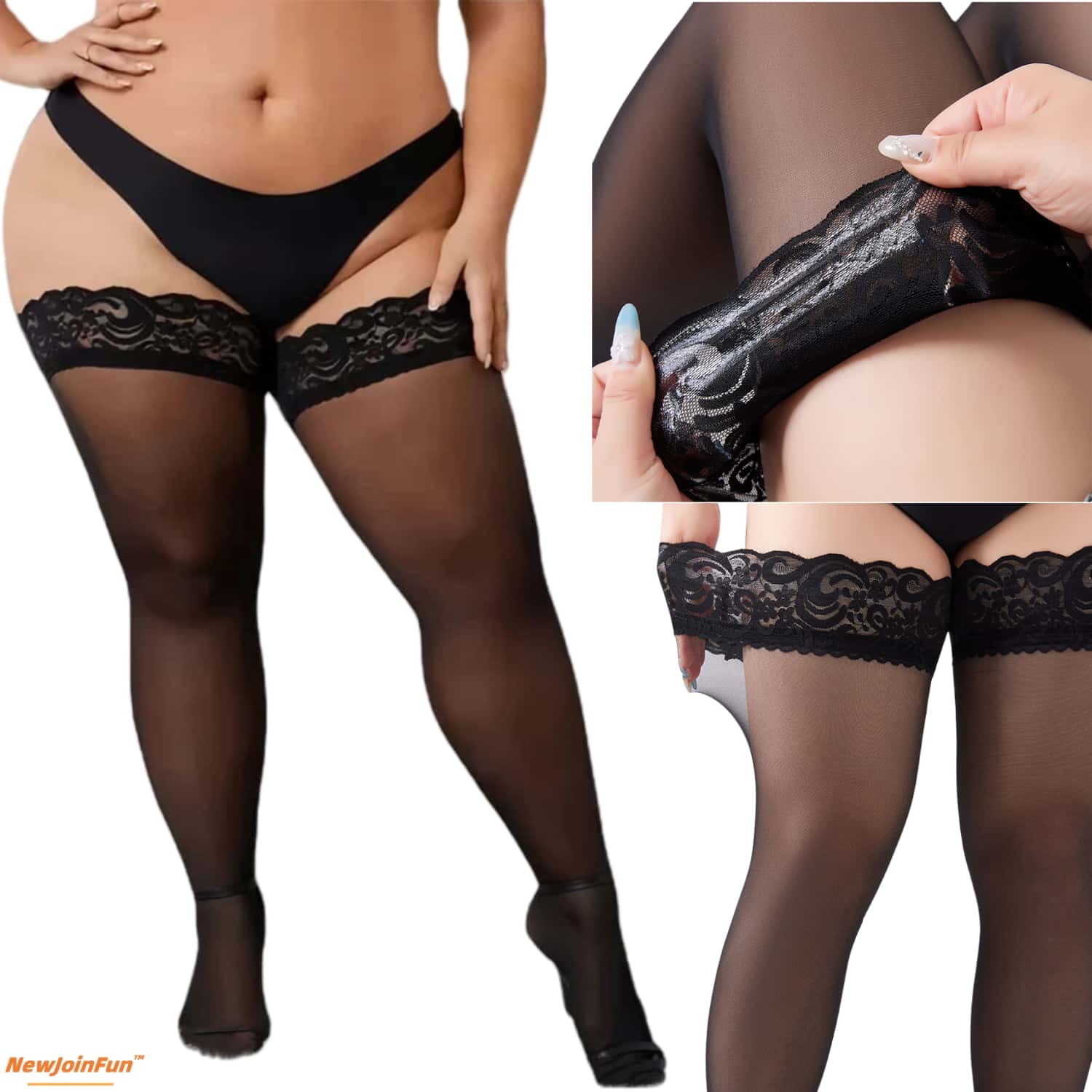 Zestaw 5 par damskich pończoch – Thigh High Sock Stay Up recenzja i cena