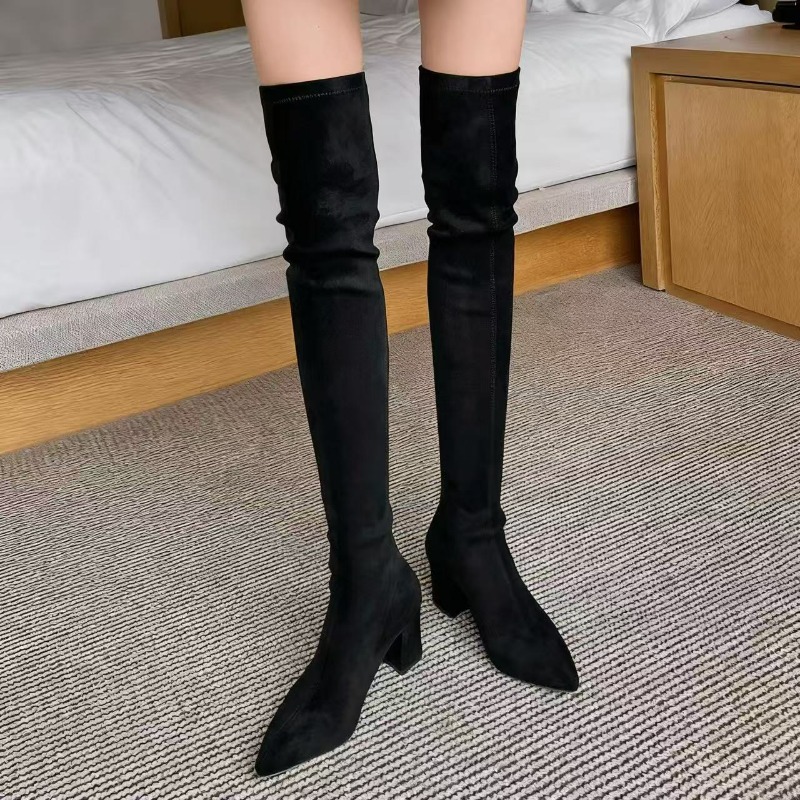 Seksowne damskie kozaki z ostr – Knee High Sock Women recenzja i cena