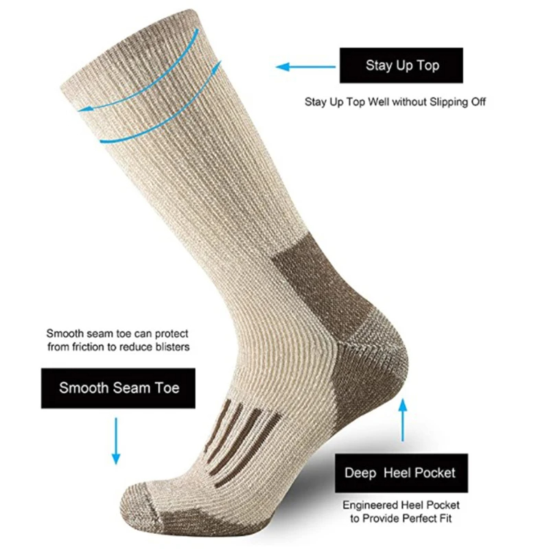 80% Wełniane skarpety Grube ci – Wool Hiking Sock recenzja i cena
