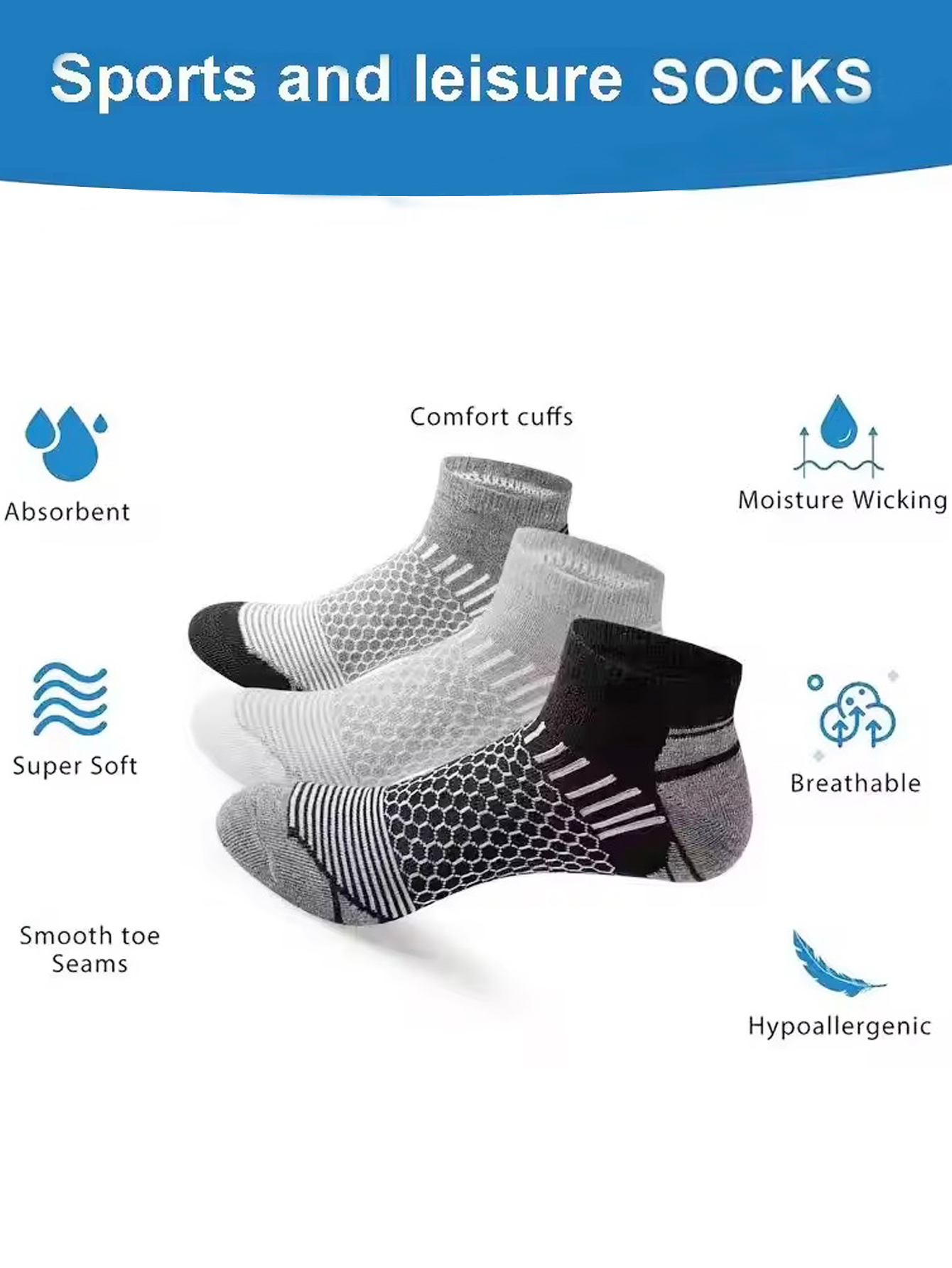 6 Par Męskich Skarpetek do Kos – Ankle Sock Low Cut recenzja i cena